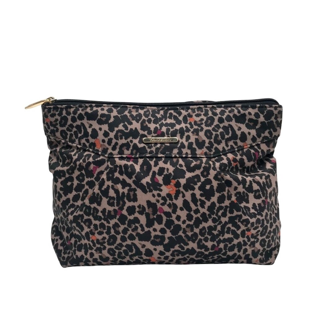 Travelon Leopard Print Nylon Crossbody Bag